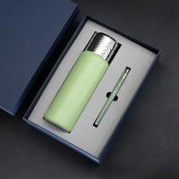 高档锤纹闷炖杯 316内胆+金属笔