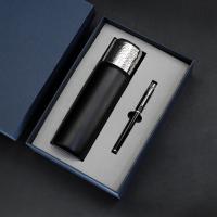 高档锤纹闷炖杯 316内胆+金属笔