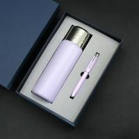 高档锤纹闷炖杯 316内胆+金属笔