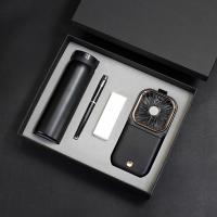 多功能挂脖风扇+304保温杯+金属笔