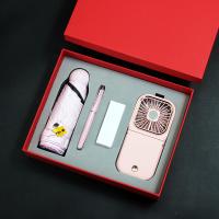 多功能挂脖风扇+晴雨伞+金属笔