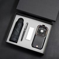 多功能挂脖风扇+晴雨伞+金属笔