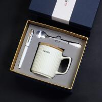 陶瓷马克杯+陶瓷勺子+金属笔