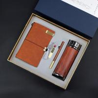 木纹紫砂杯+匠心笔+本+U盘