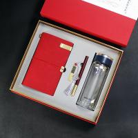 富光玻璃杯+优盘+笔+手账本