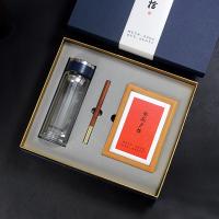 富光玻璃杯+红木笔+实木相框